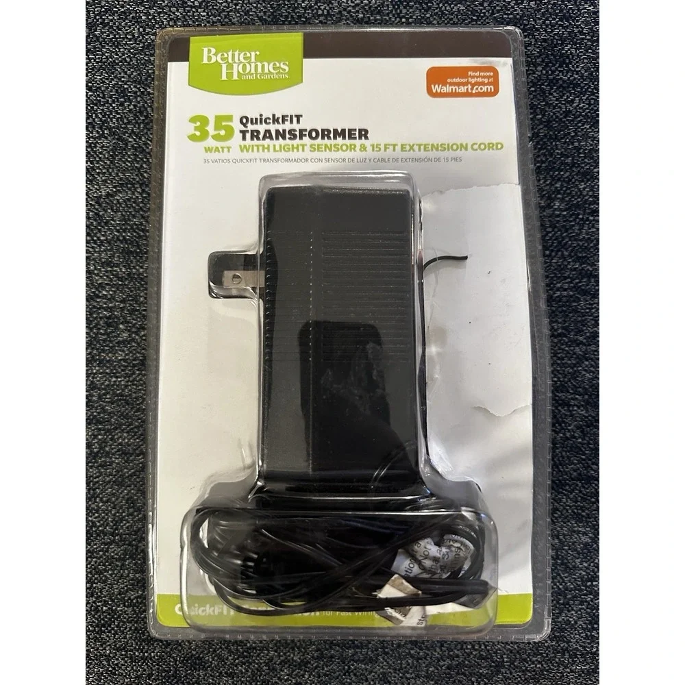 Better Homes & Gardens QuickFIT 35W Transformer Light Sensor 15ft Extension Cord